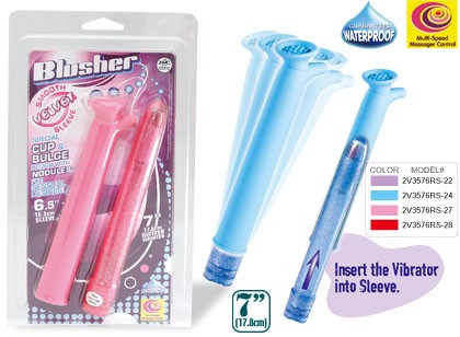 Blusher Vibrator 7" Pink