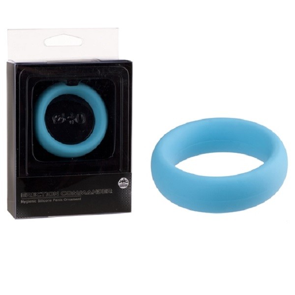 Erection Commander Silicone Penis Ring 40 mm Blue by NMC